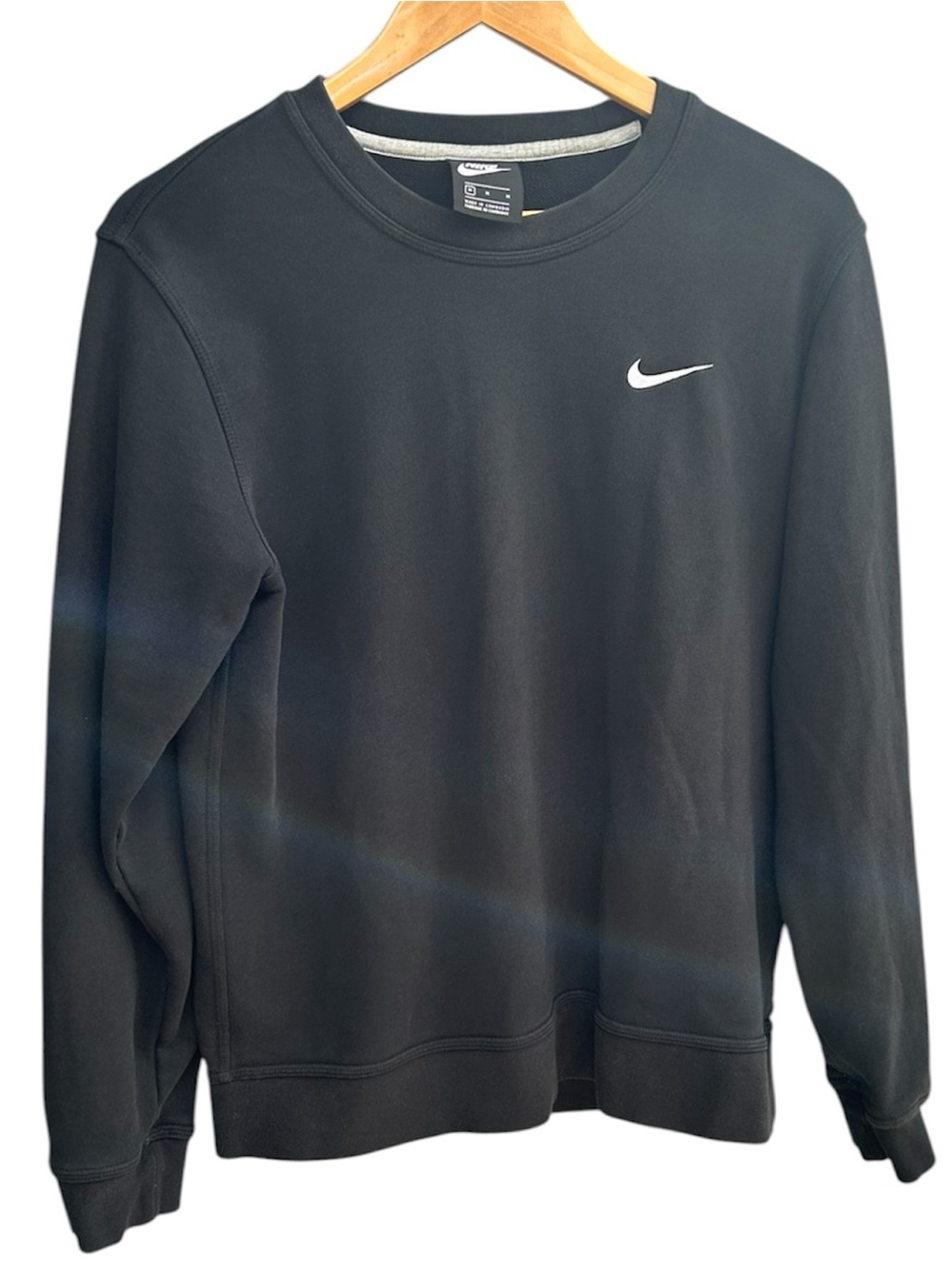 Nike Black Crewneck Sweatshirt - Swoosh Logo